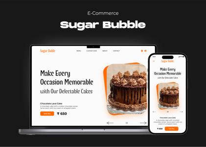 Sugar Bubble – E-Commerce Website Image