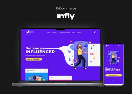 Infl y – E-Commerce Website Image